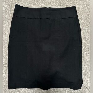 Banana Republic Black Cotton Blend Stretch Pencil Skirt - EUC - size 8